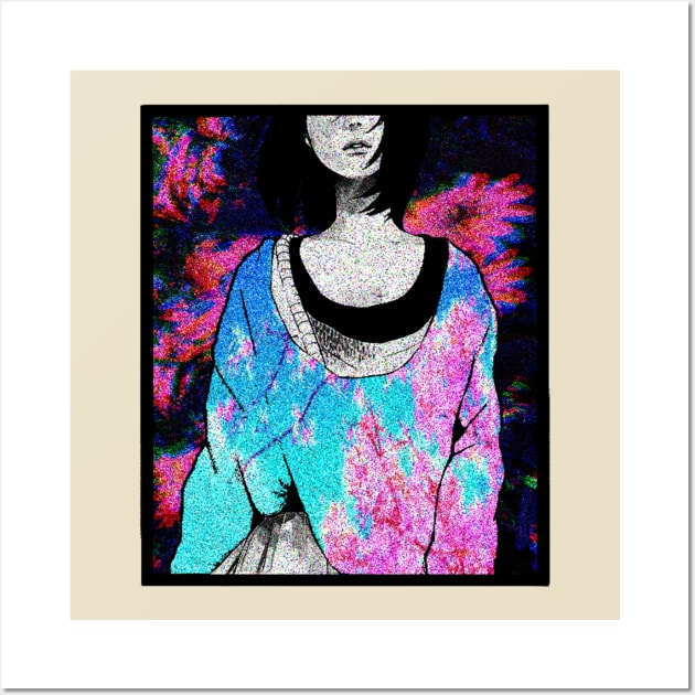 Manga girl tumblr clothes Japanese aesthetic Wall Art by MrWatanabe